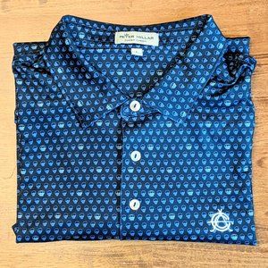 Peter Millar Summer Comfort Skull Print Seeing Double Golf Polo Shirt